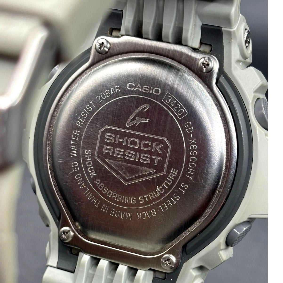 Casio G-Shock GD-X6900HT-7 Heathered White XL Digital Watch