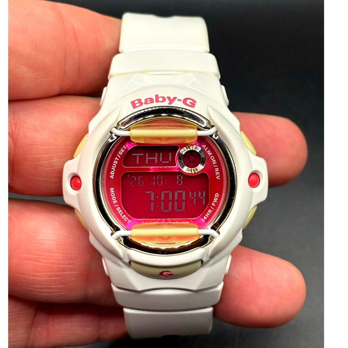 Casio Baby-G BG169R-7D White Pink Digital 200M Women’s Watch