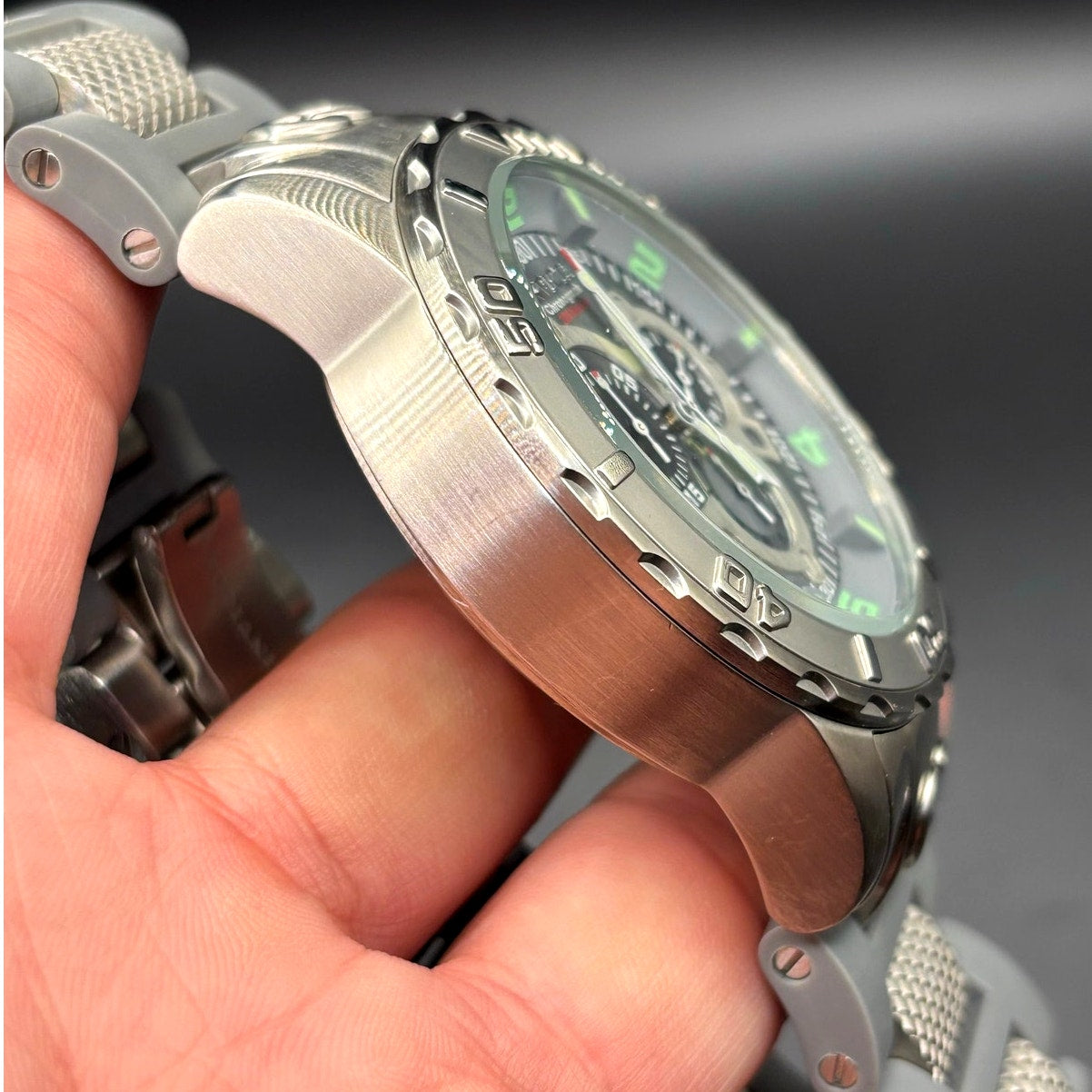 Invicta Corduba 6675 Chronograph 52mm Steel Polyurethane Grey Dial Men's Watch