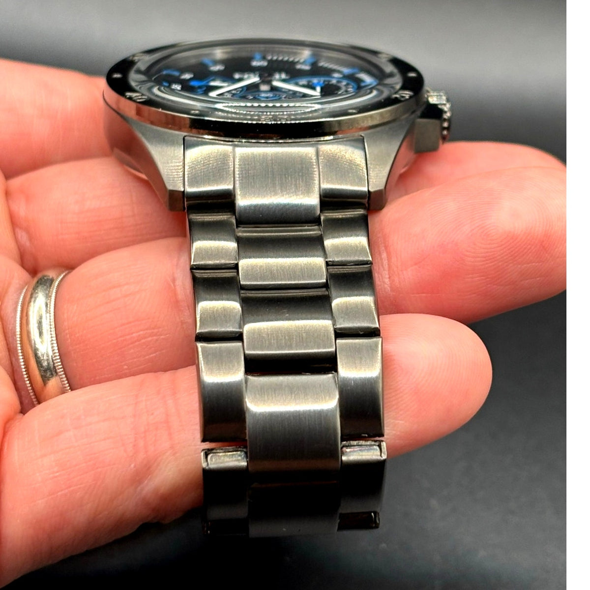 Fossil Sport 54 CH3035 Multifunction Black Blue 44mm Men’s Watch 100M
