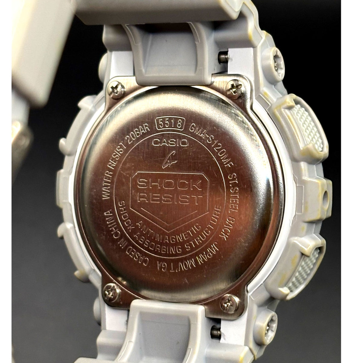 Casio G-Shock GMA-S120MF-8A Matte Gray Metallic Rose Gold Dial Women's Watch