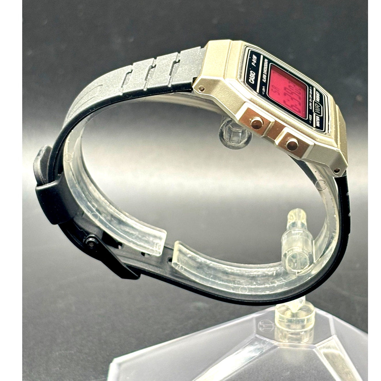 LWS Dark Rose F91W Custom Pink Display Digital Watch
