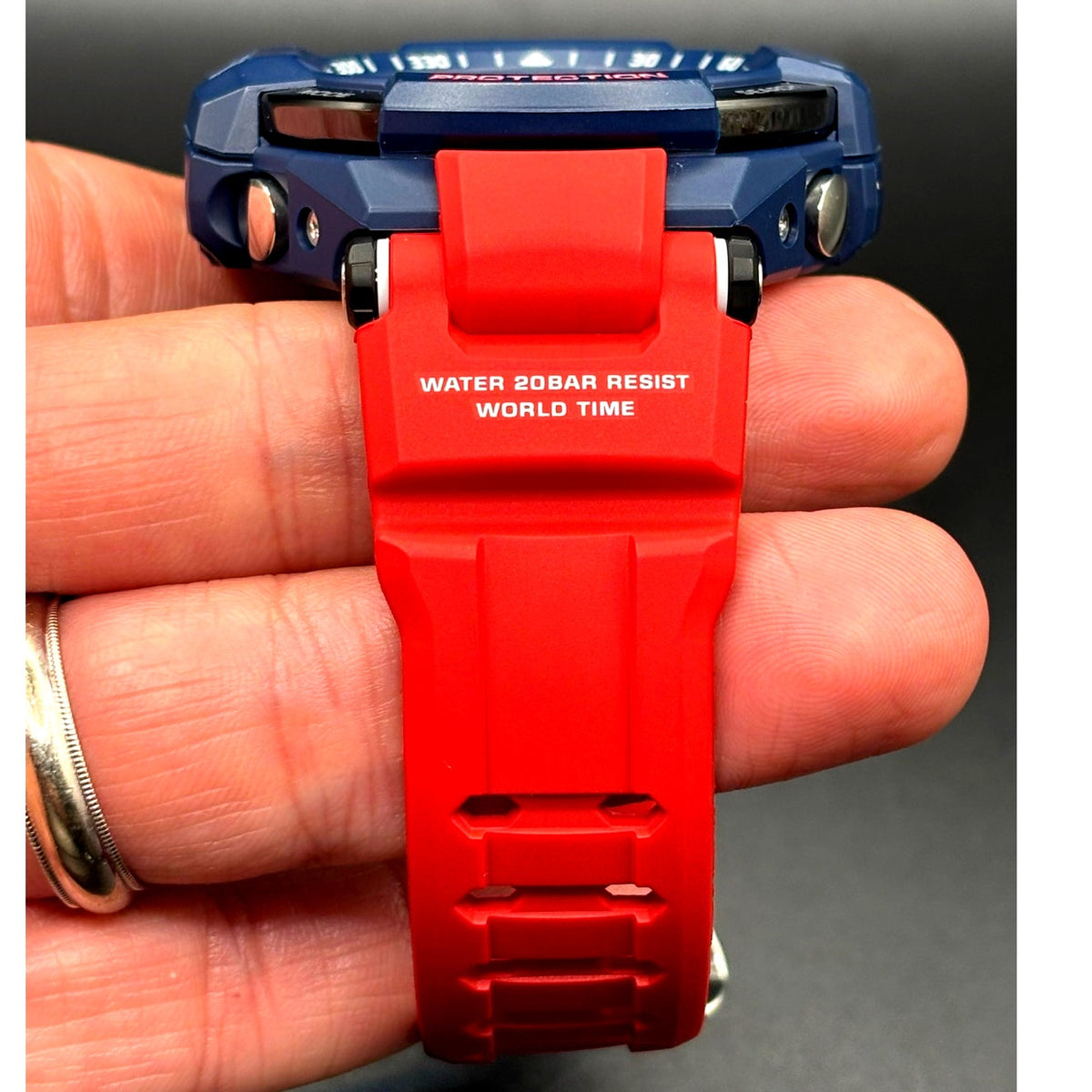 Casio G-Shock Gravitymaster GA-1100-2A Twin Sensor Blue Red Watch