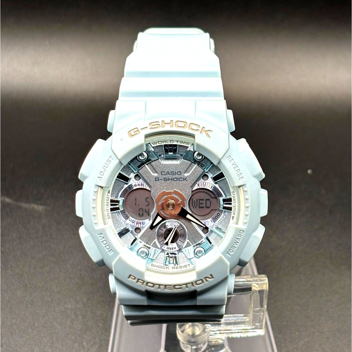 Casio G-Shock GMA-S120DP-2A S-Series Pastel Blue Analog Digital Women's Watch