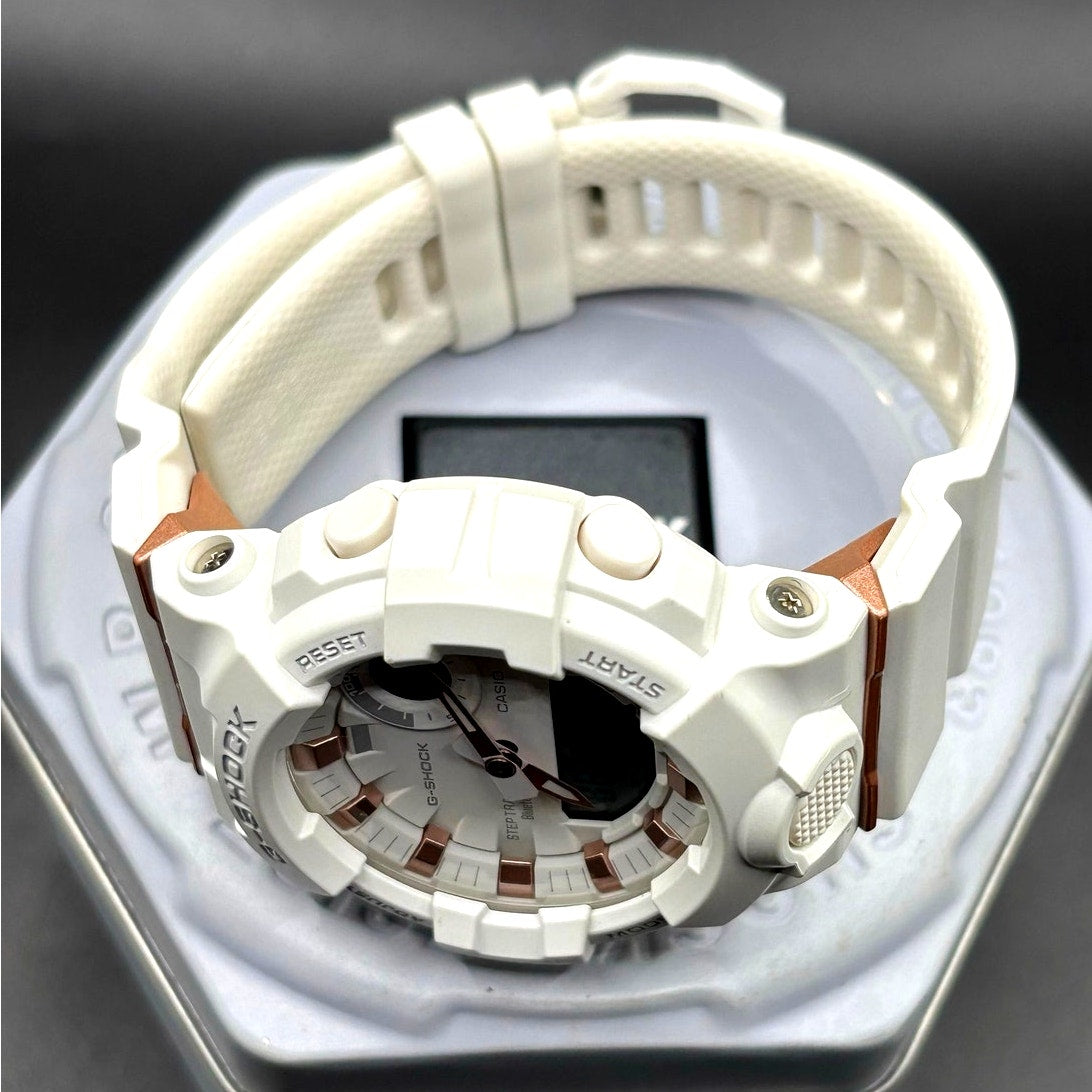 Casio G-Shock GMA-B800-7A Step Tracker Bluetooth White Rose Gold Women's Watch