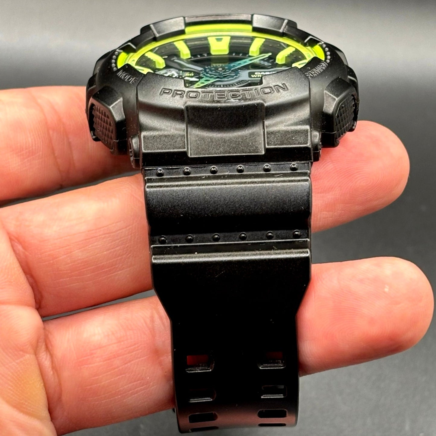 Casio G-Shock GA-110LY-1A Sporty Illumi Lime Black Analog Digital Men's Watch