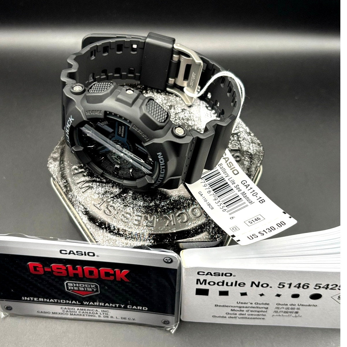 Casio G Shock GA110-1B Black Analog Digital 200M Shock Resistant Men’s Watch NIB