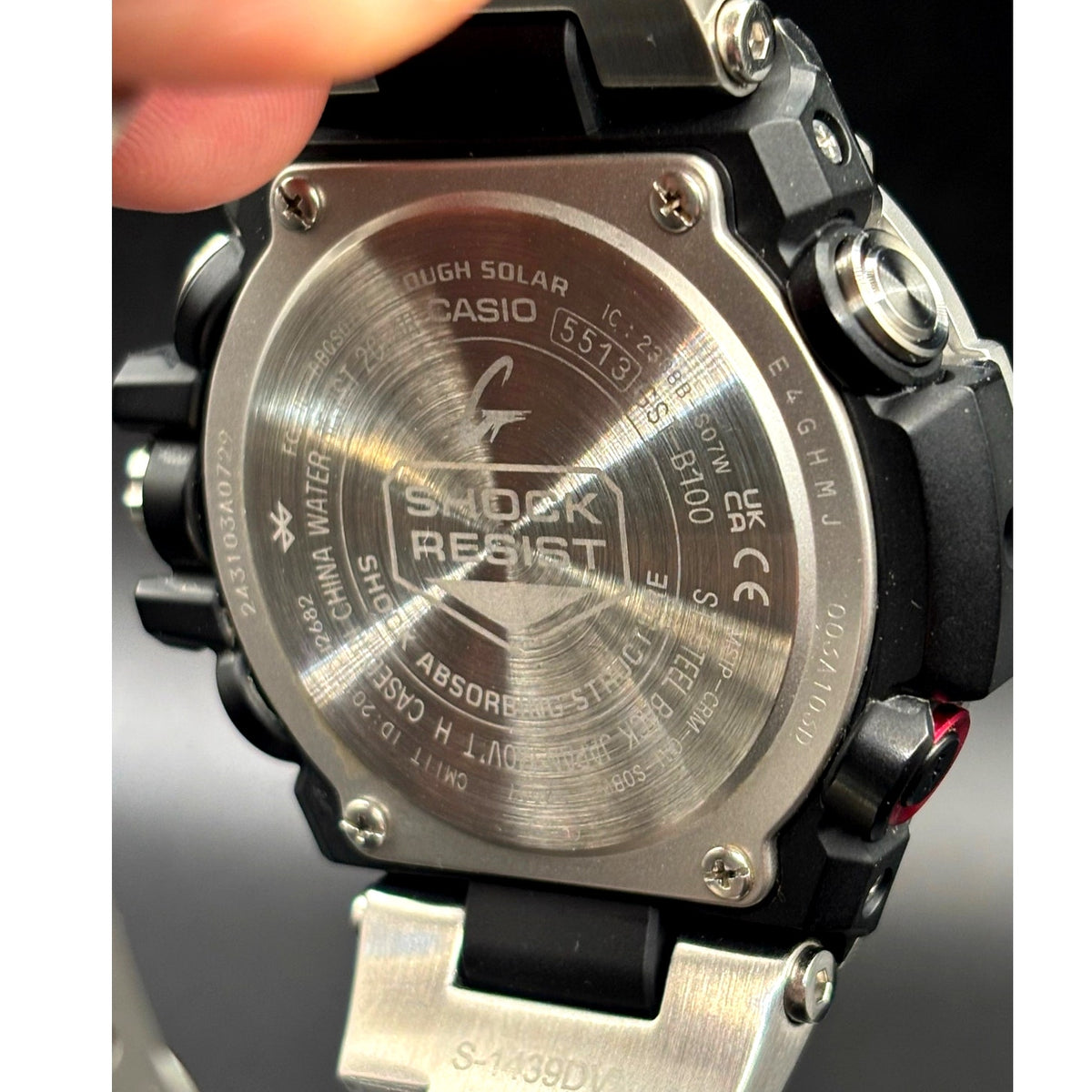 Casio G-Shock G-Steel GST-B100D-1A Tough Solar Bluetooth 200M Steel 53mm Watch