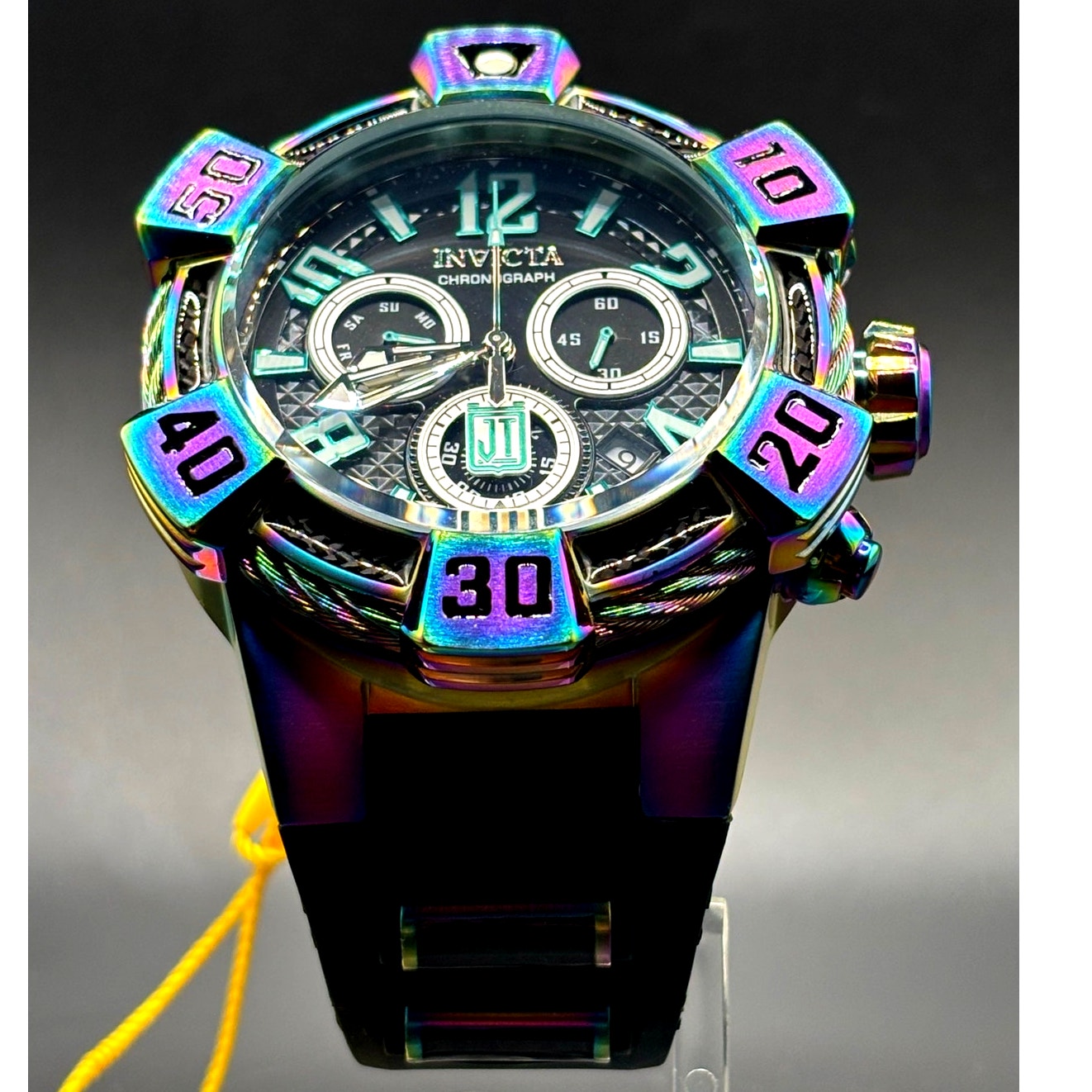 Invicta Jason Taylor 40447 Swiss Chronograph Iridescent 52mm NWT