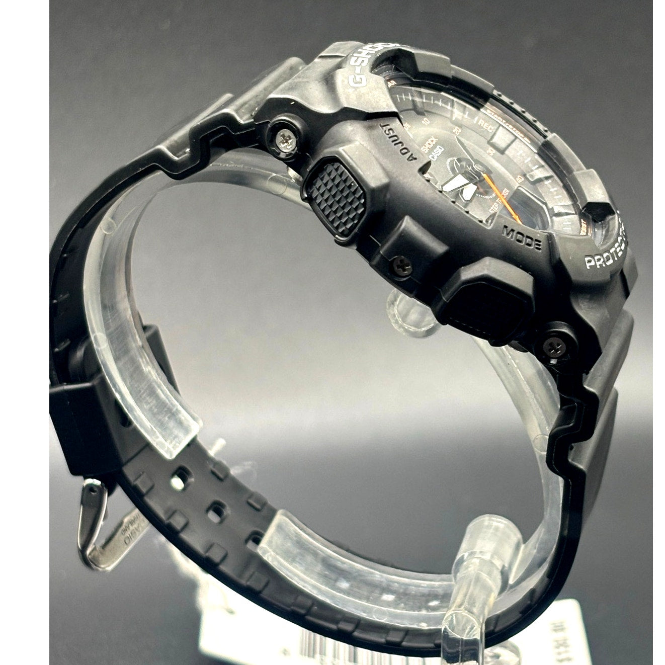 Casio G-Shock GMAS130VC-1A Unisex Black Analog Digital Step Tracker Watch NIBWT