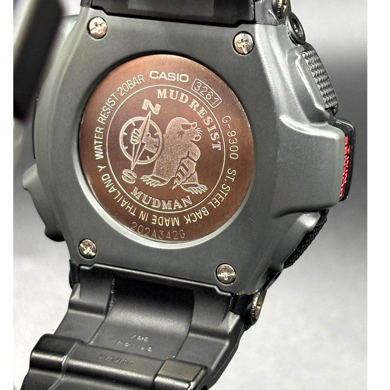 Casio G-Shock Mudman G9300-1 Tough Solar Twin Sensor Digital Men's Watch