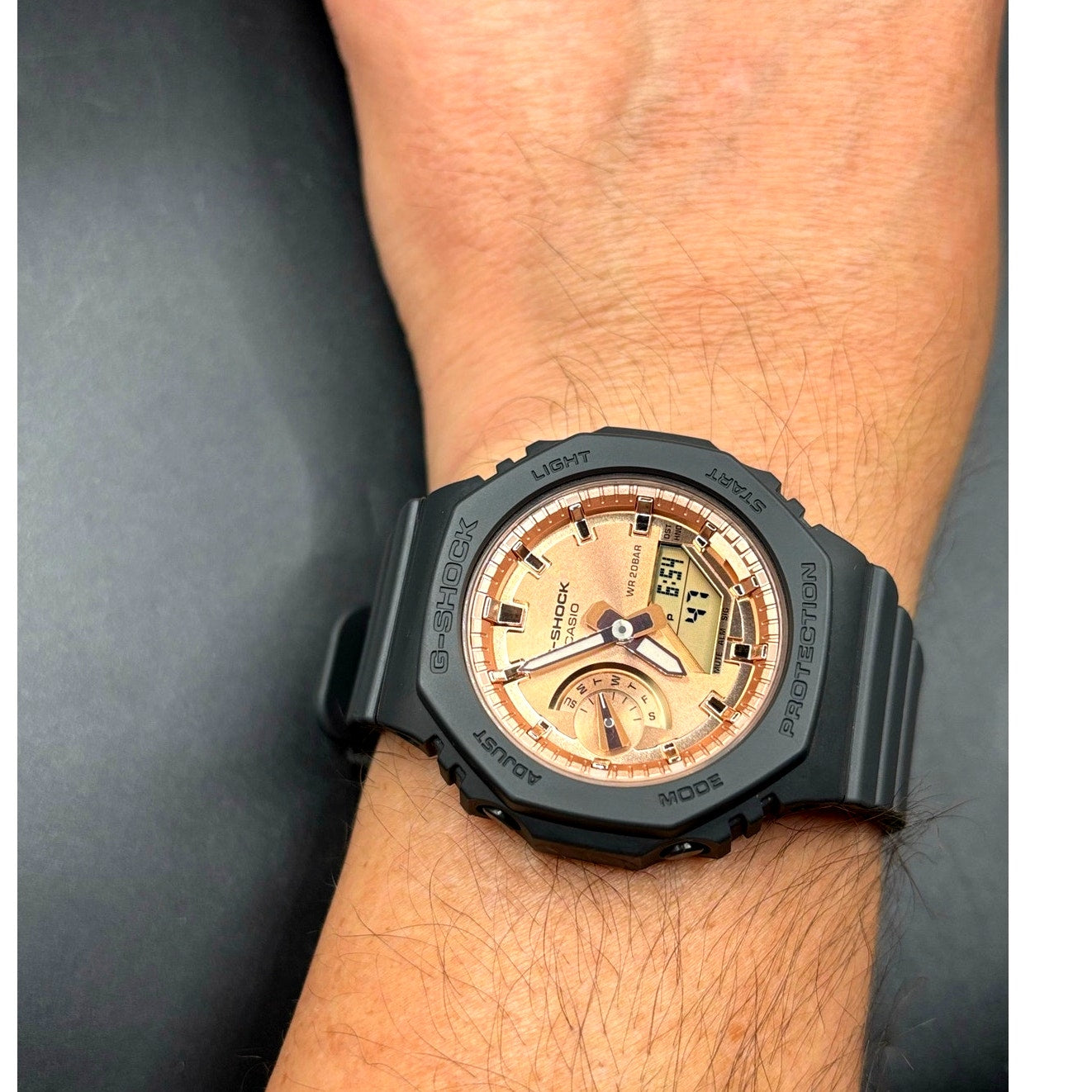 Casio G-Shock GMA-S2100MD-1A Women’s Rose Gold Dial Analog-Digital Watch NIB