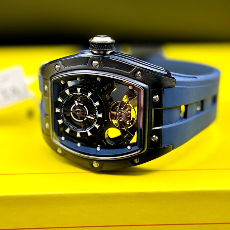 Invicta S1 Rally Torque 49036 Automatic Skeleton Dial Mens Watch 44mm Blue NIB