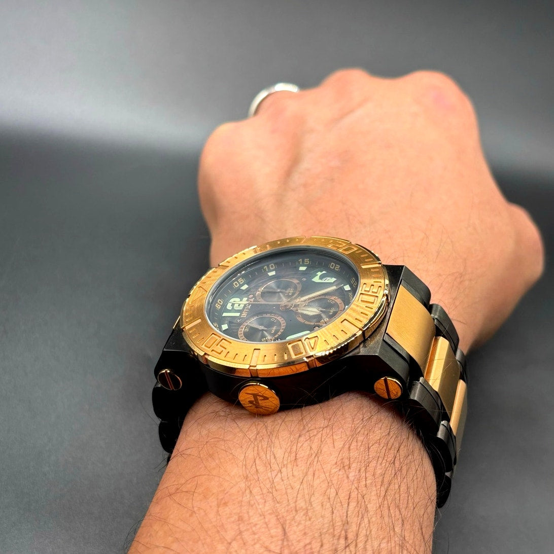Invicta Reserve 6763 Swiss Made Chronograph 18K Rose Gold Plated Men's Watch