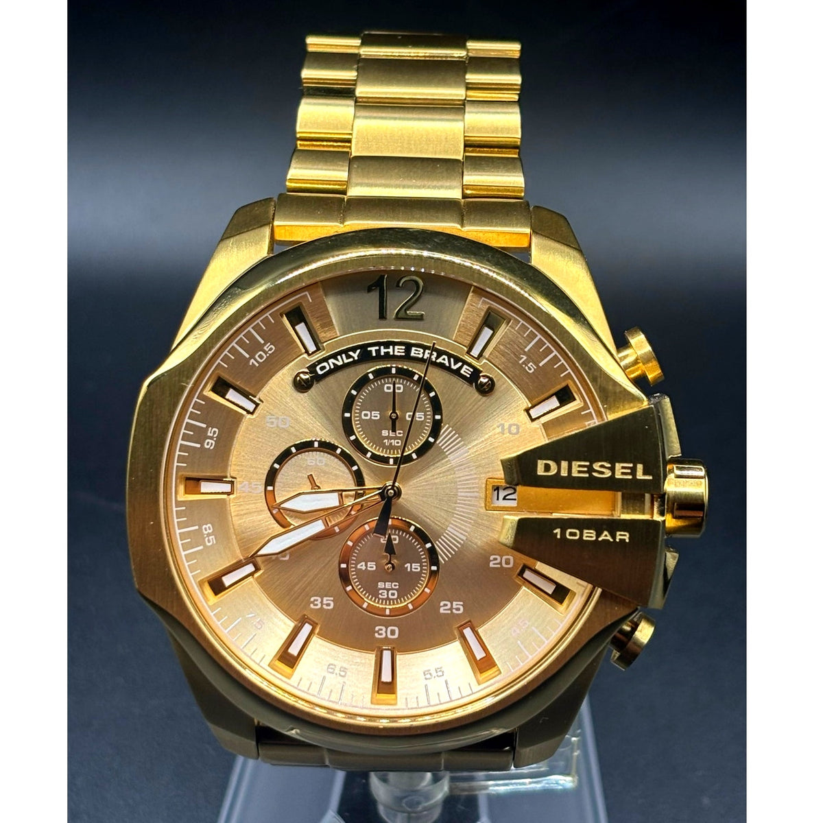 Diesel Mega Chief DZ4360 Gold Tone 51mm Chronograph Men’s Watch