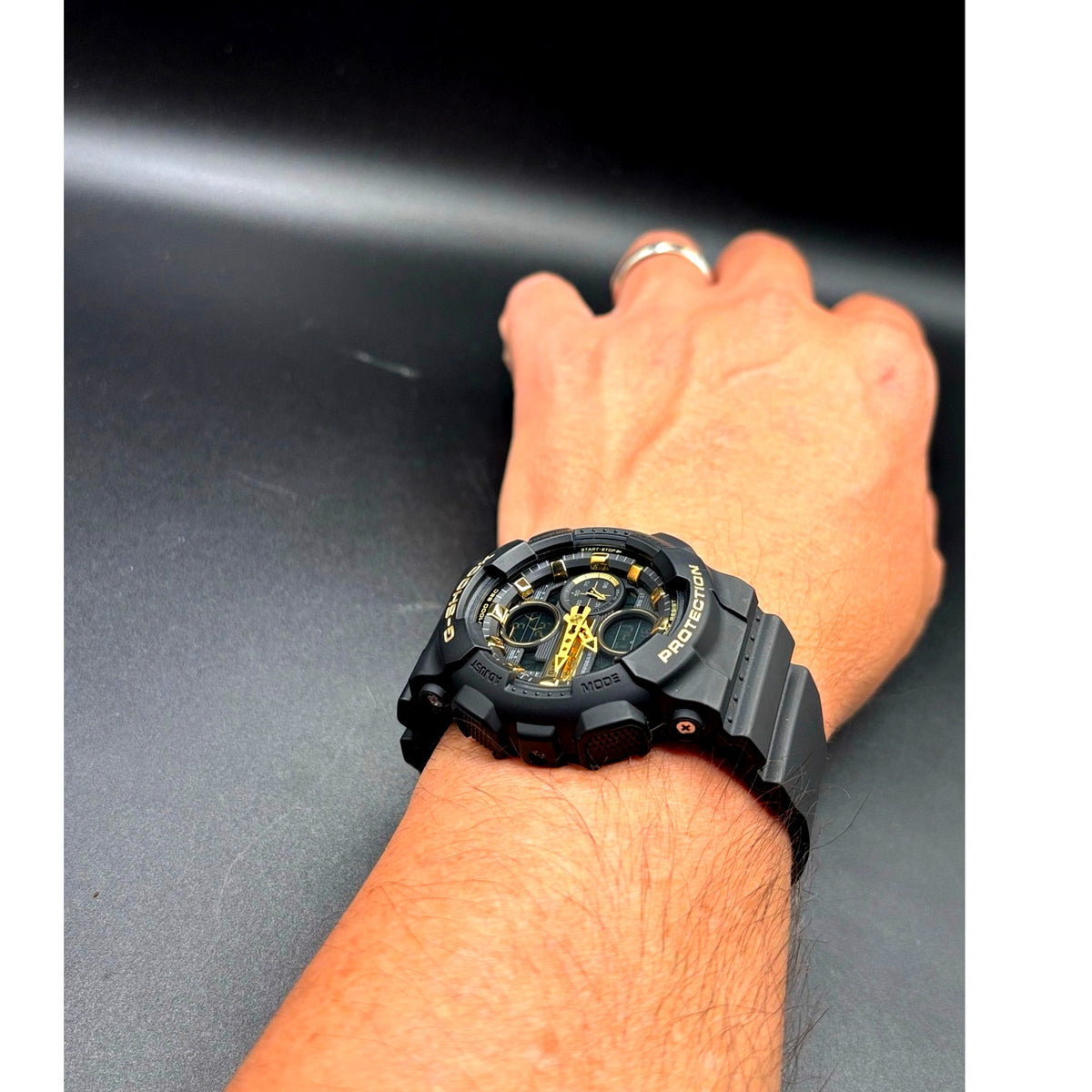 Casio G-Shock GMA-S140M-1A Black Gold Analog Digital 200M Women's Watch NIB