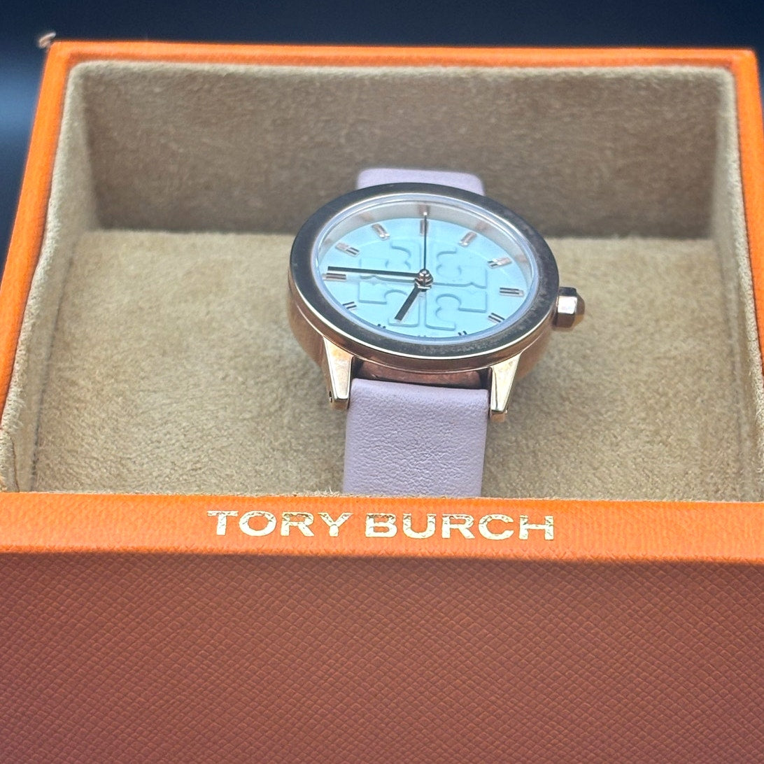Tory Burch TBW2006 Women’s Gigi Pink Rose Gold Leather Quartz Watch NIBWT
