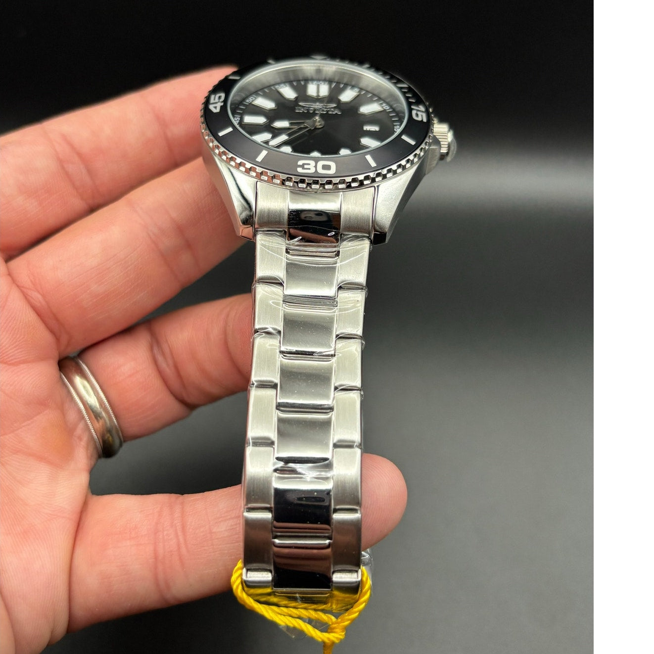 Invicta Pro Diver 46316 Mens 43mm Black Dial Stainless Steel Quartz 50m NIBWT