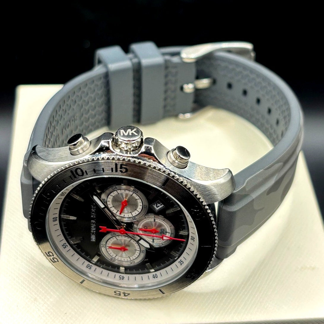 Michael Kors Cortlandt MK8710 Chronograph Gray Camo Men’s Watch 45mm