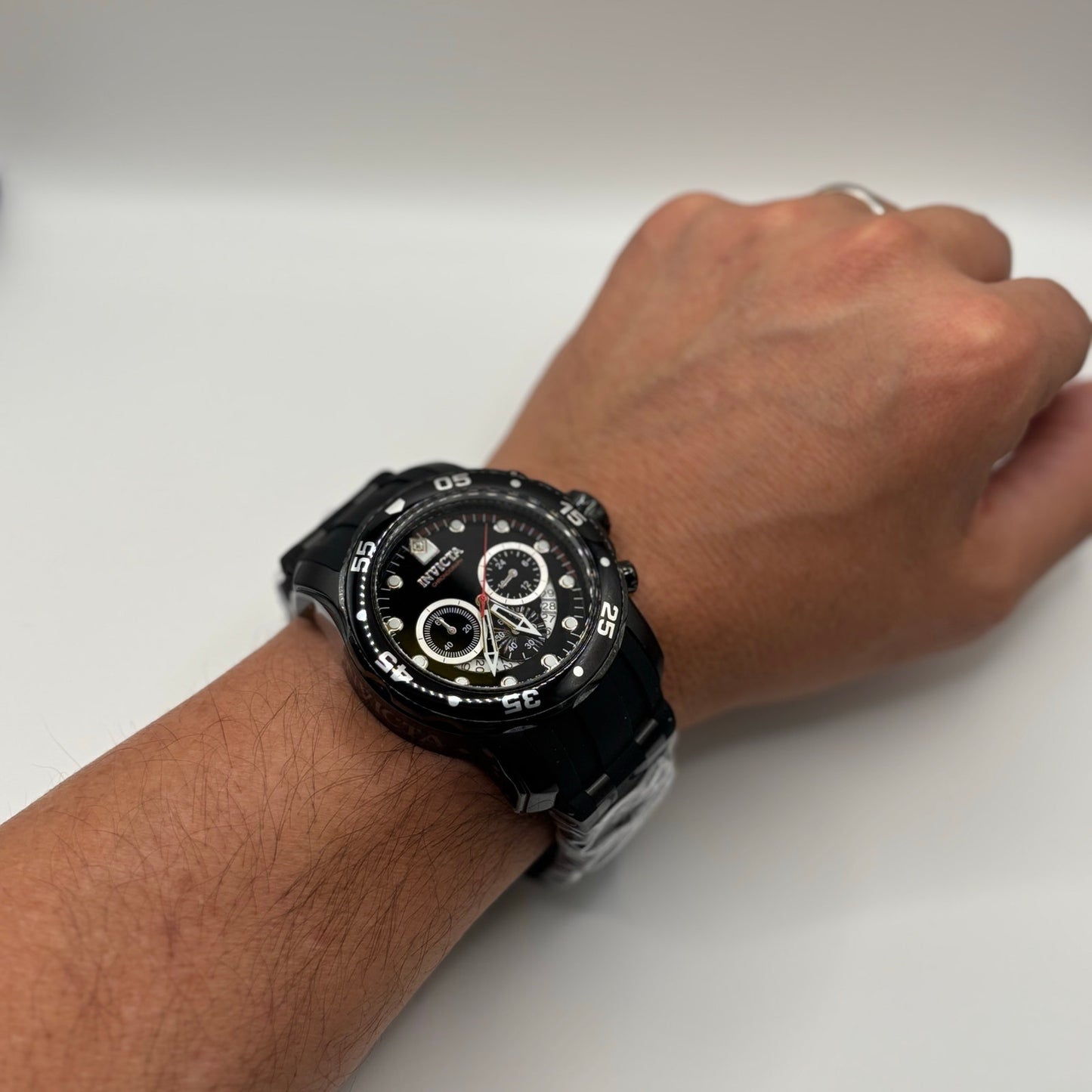 Invicta Pro Diver Scuba 37231 Mens 48mm Chronograph Black Quartz 100m NIBWT