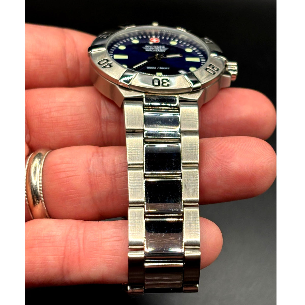 Wenger Swiss Military 79178 SeaForce Blue Dial 41mm Swiss Dive 200M Discontinued