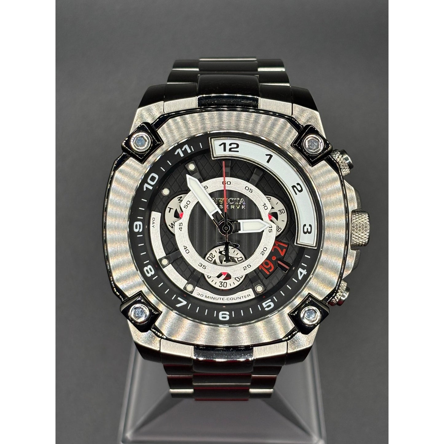 Invicta Reserve Octane 27049 Swiss Movement Chronograph 50mm Steel Watch