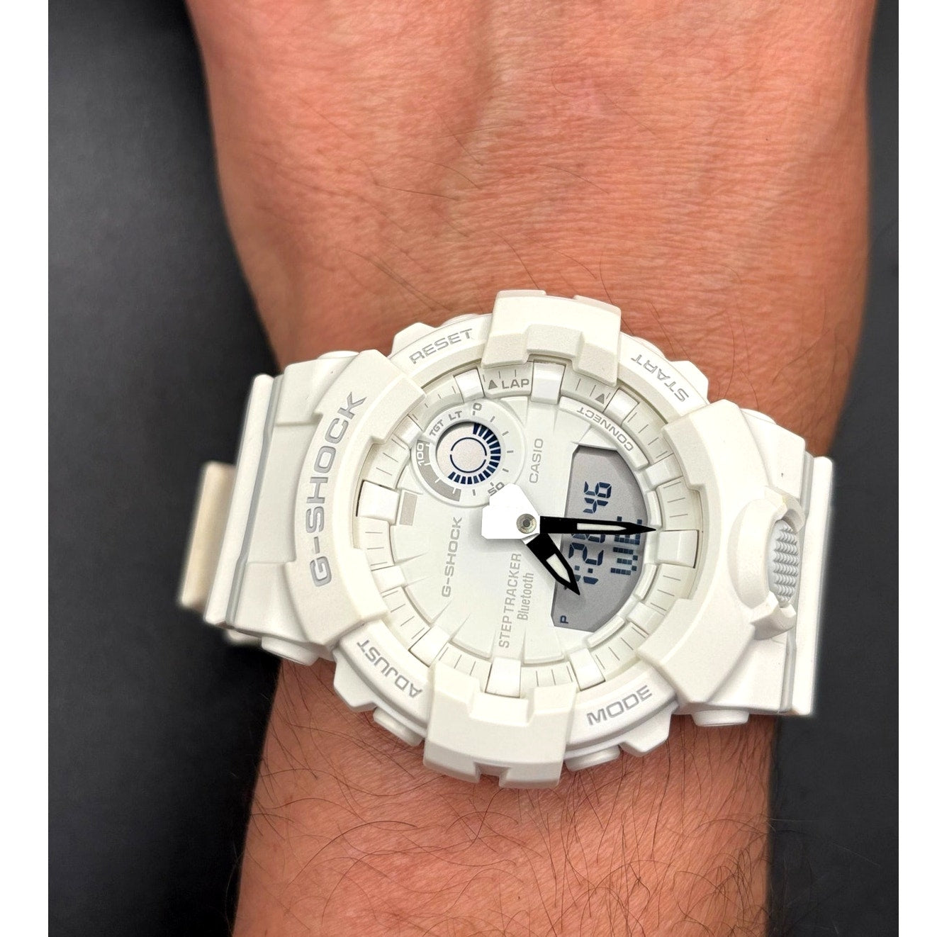 Casio G-Shock GBA800-7A Step Tracker Bluetooth White Unisex Watch NIB