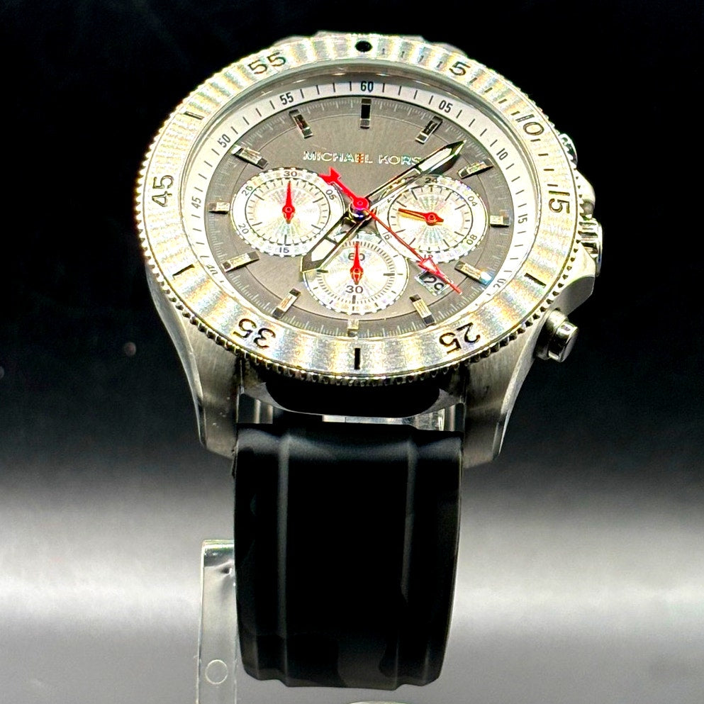 Michael Kors Cortlandt MK8710 Chronograph Gray Camo Men’s Watch 45mm