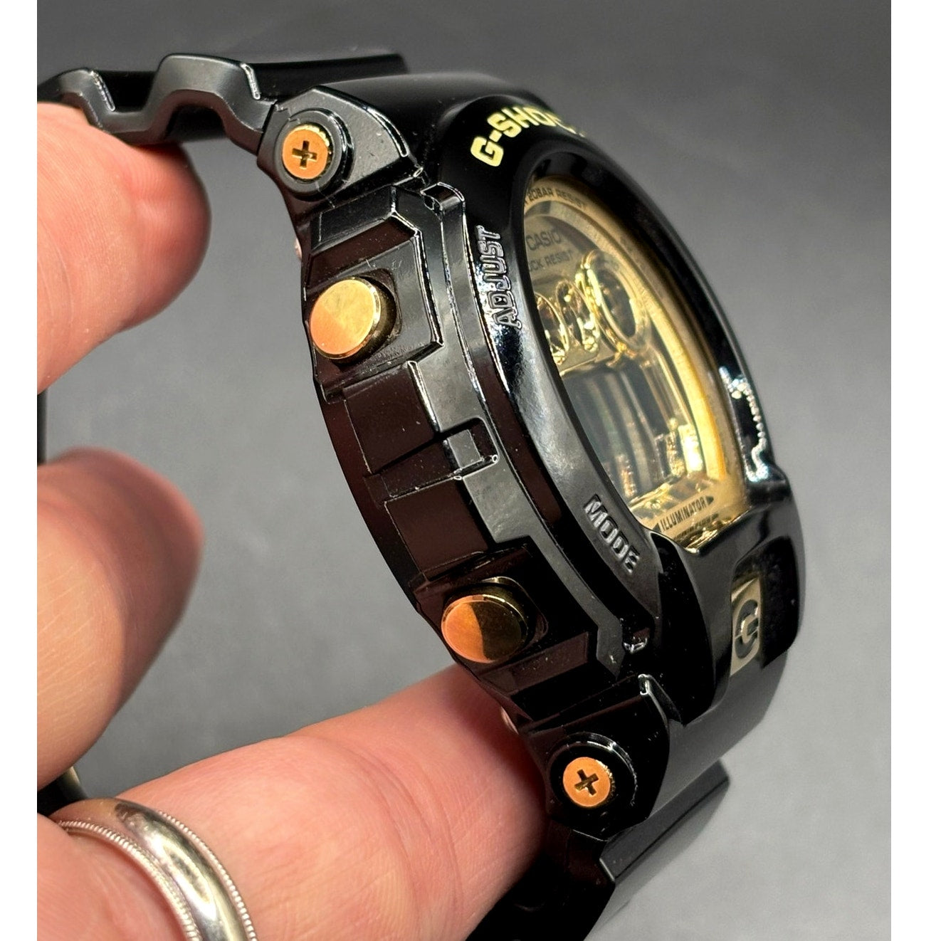 Casio G-Shock GD-X6900FB-1 Black Gold Mirror Dial XL Watch Full Set NIB