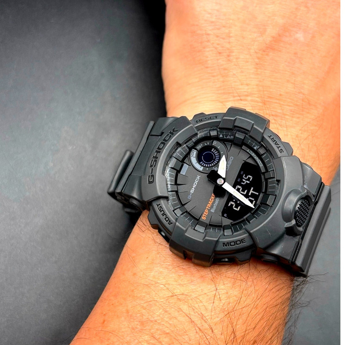 Casio G-Shock GBA800-8A Step Tracker Bluetooth Matte Gray Men's Watch