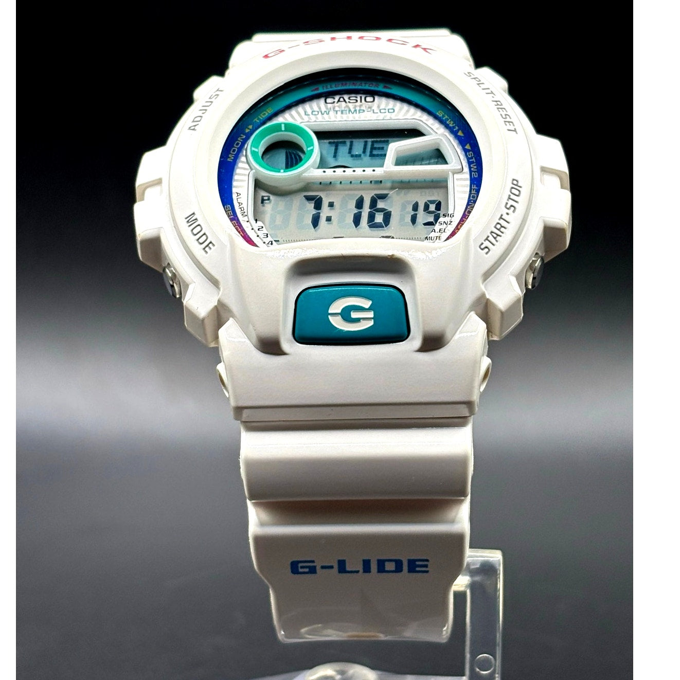 Casio G-Shock GLX-6900-7 G-LIDE White Surf Watch Tide Moon Graph