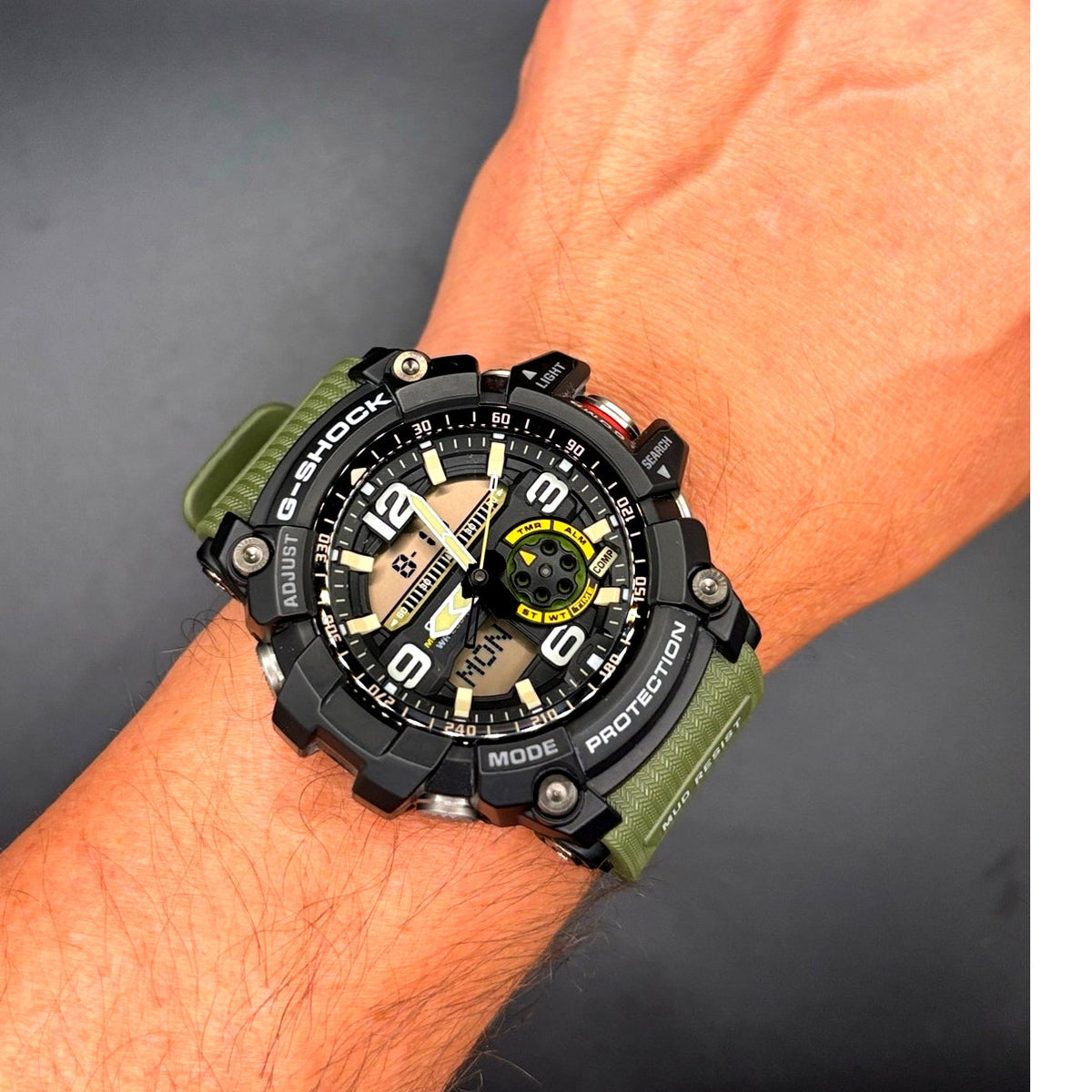 Casio G-Shock Mudmaster GG-1000-1A3 Twin Sensor Green Men’s Watch 200M