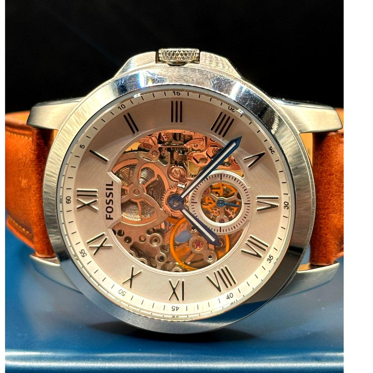Fossil Grant ME3053 Automatic Skeleton Men’s Watch 44mm