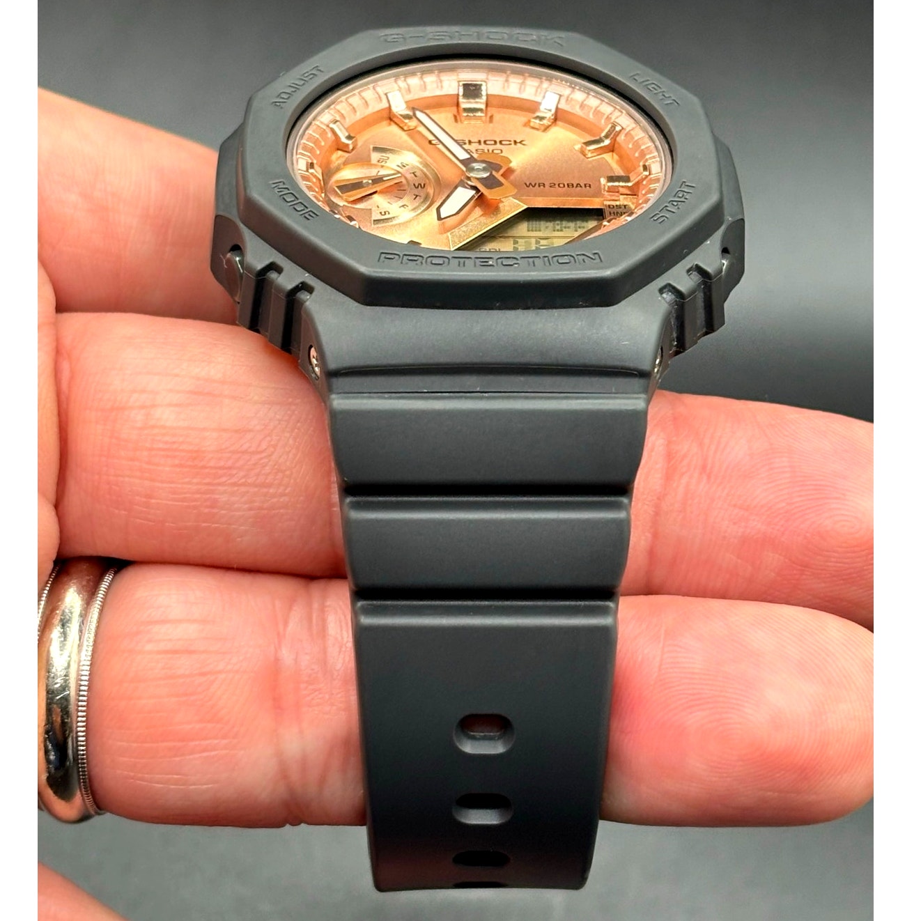 Casio G-Shock GMA-S2100MD-1A Women’s Rose Gold Dial Analog-Digital Watch NIB