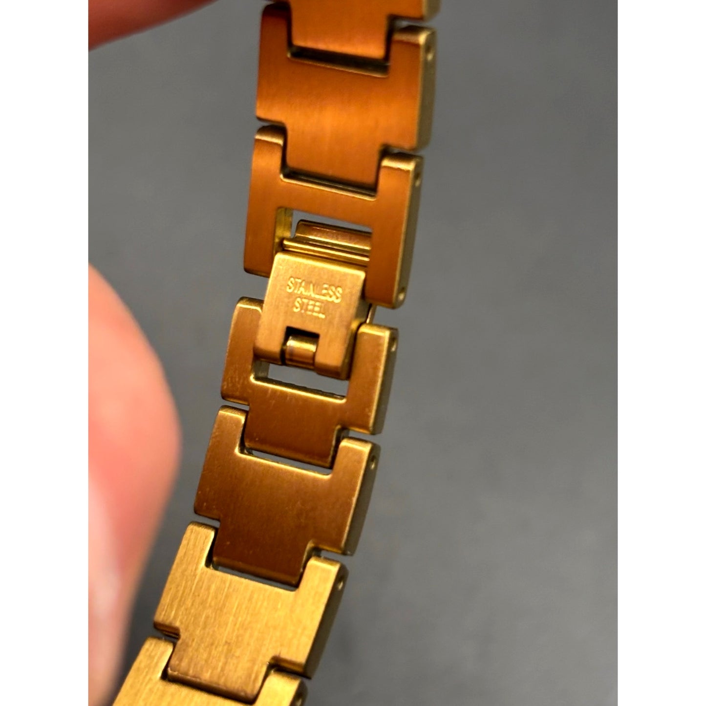 Lacoste Men's Metropole Ion Plated Gold Tone Stainless Steel H-Link Bracelet NIB