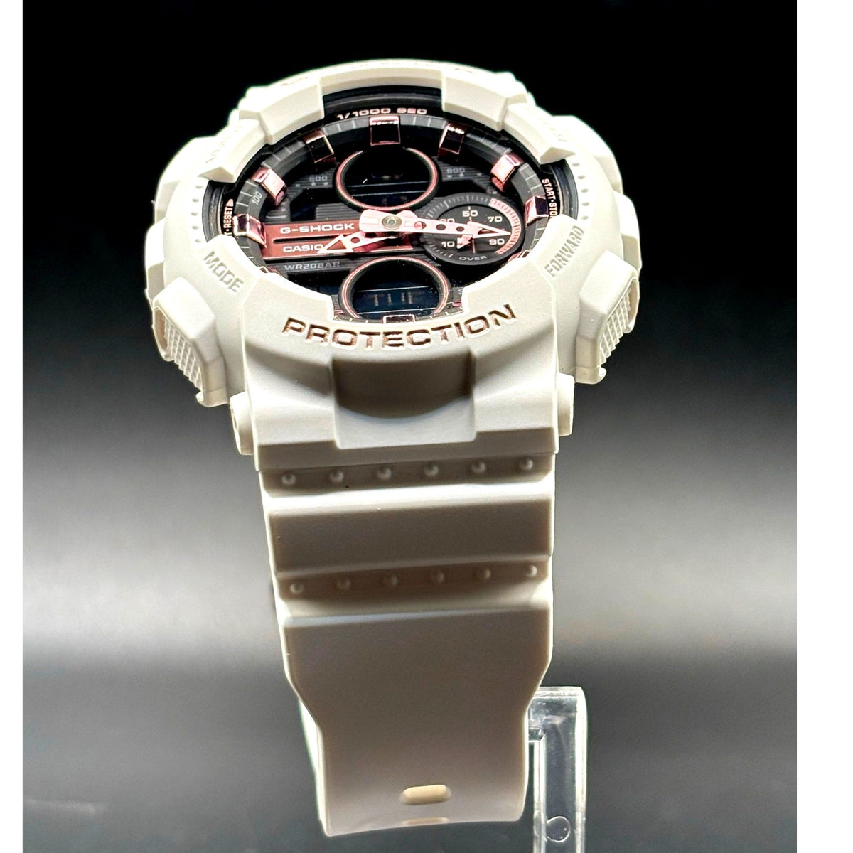Casio G-Shock GMA-S140M-7A White Rose Gold Analog Digital Women's Watch NIB