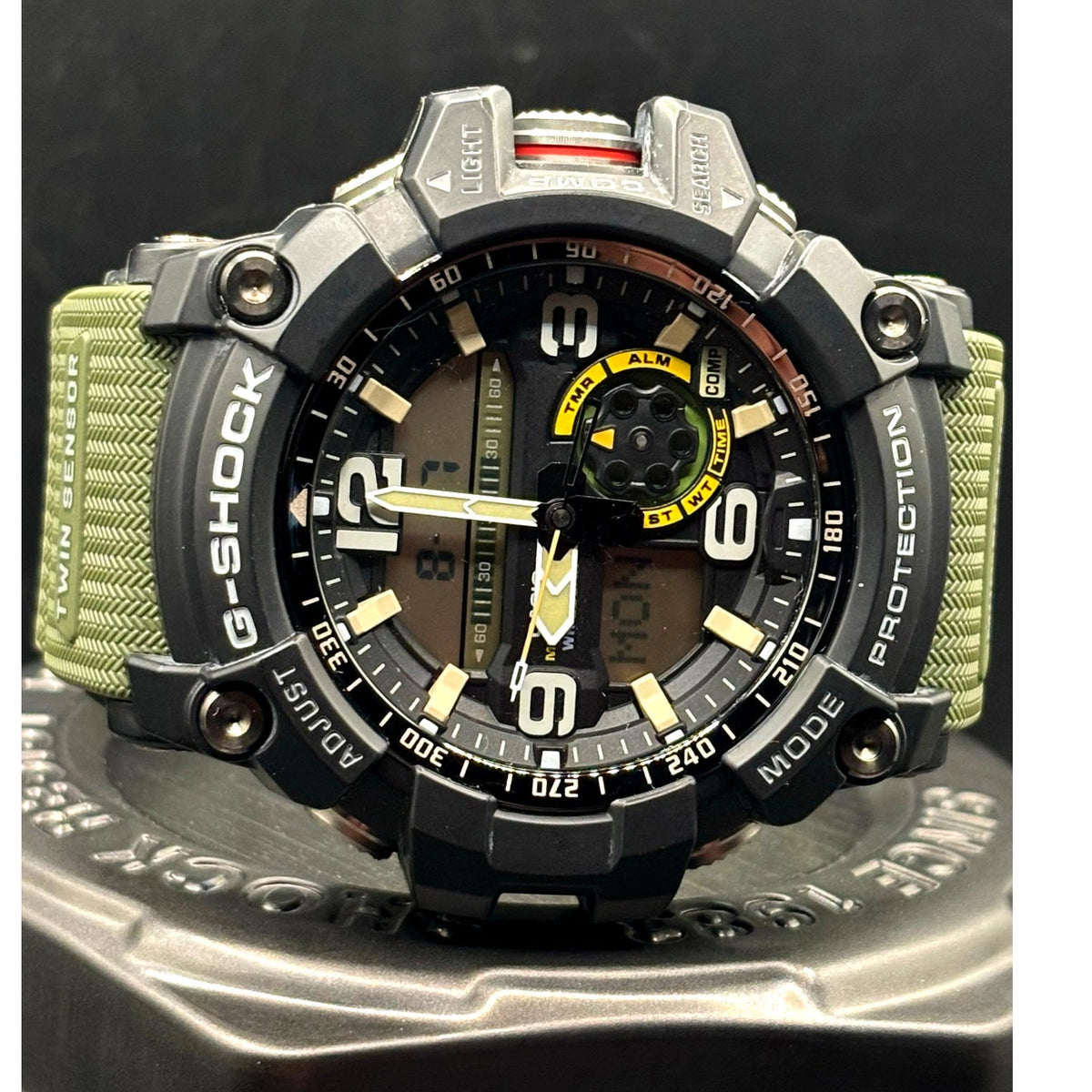Casio G-Shock Mudmaster GG-1000-1A3 Twin Sensor Green Men’s Watch 200M
