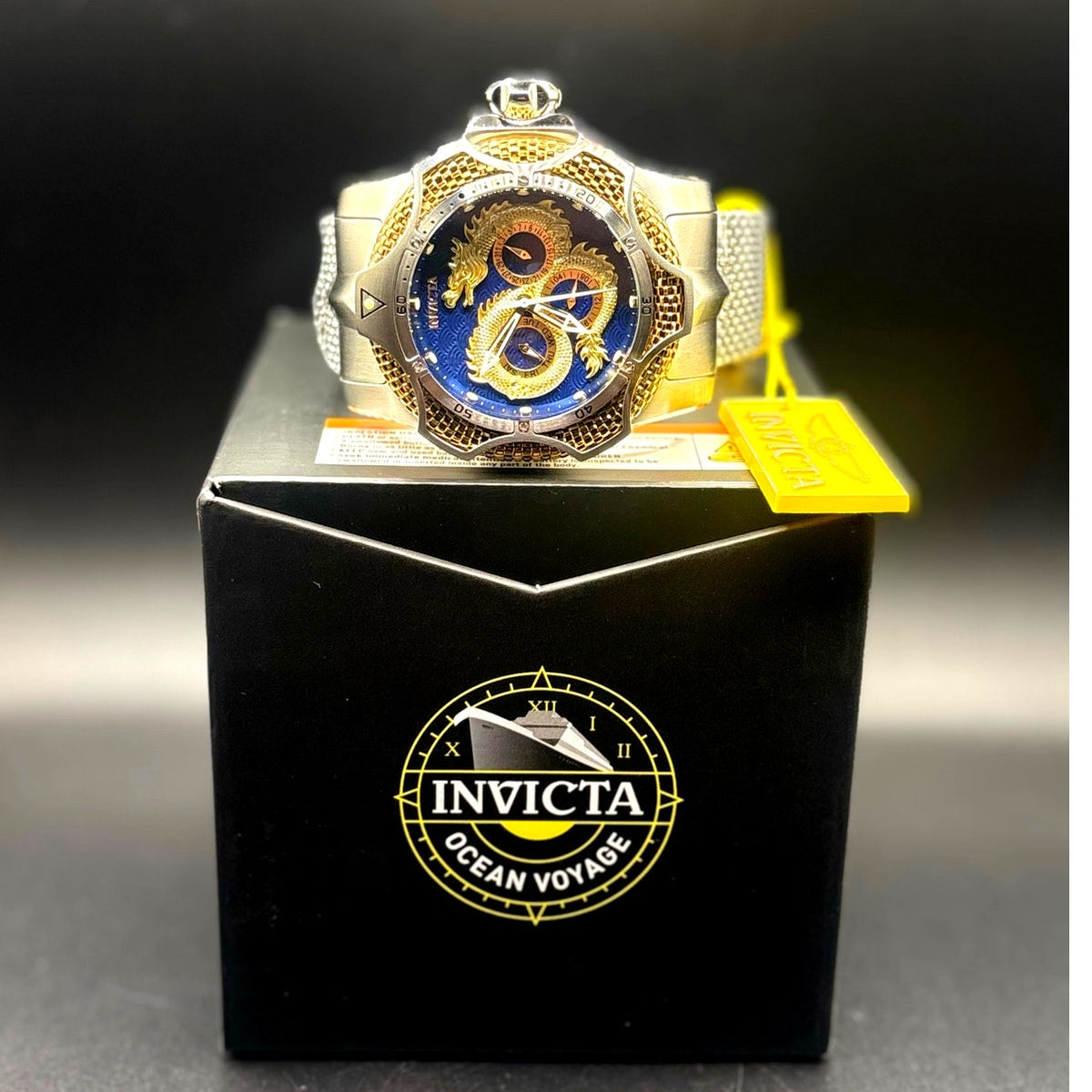 Invicta Venom Draconis 49189 Dragon Blue Dial Men’s Watch 53mm NIBWT