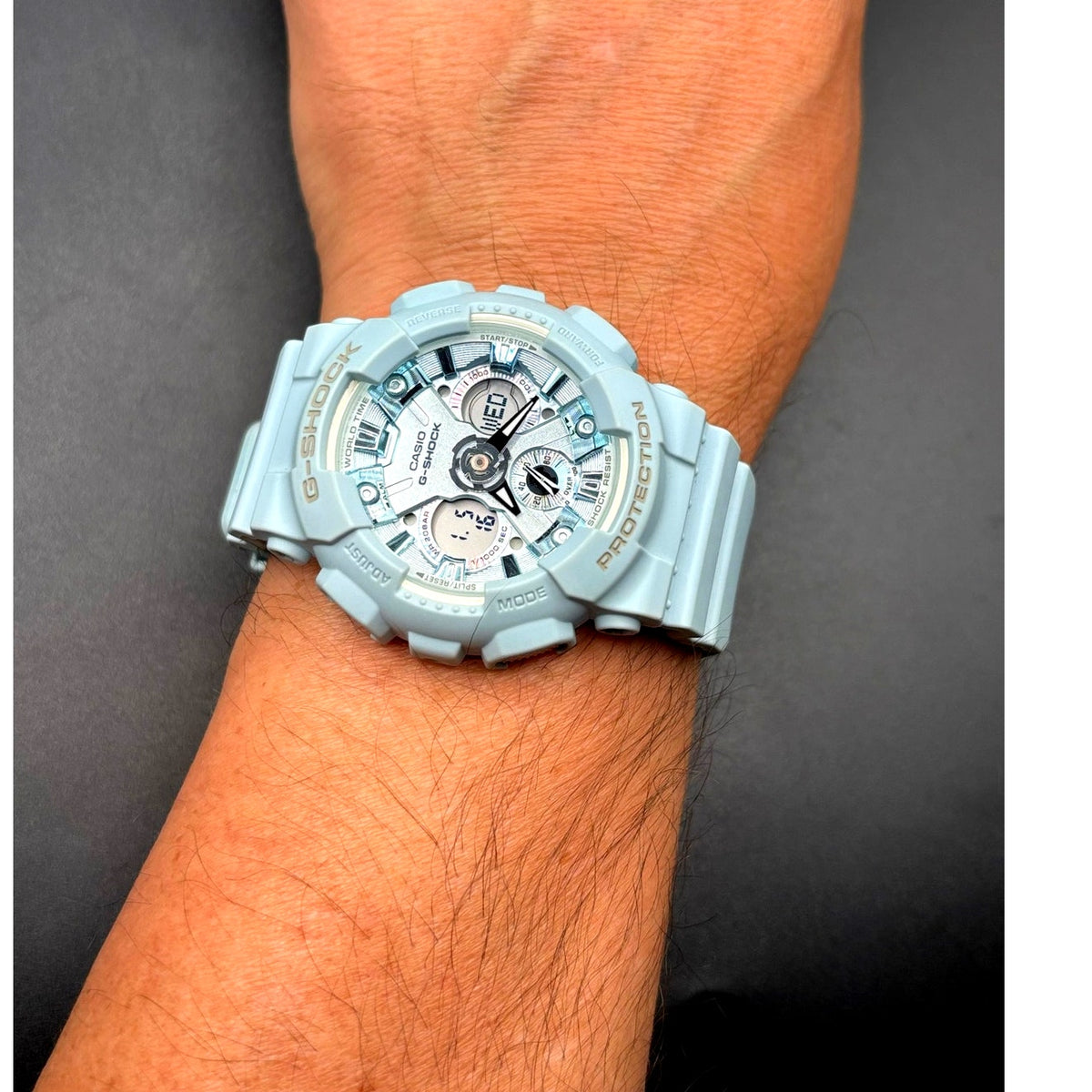 Casio G-Shock GMA-S120DP-2A S-Series Pastel Blue Analog Digital Women's Watch