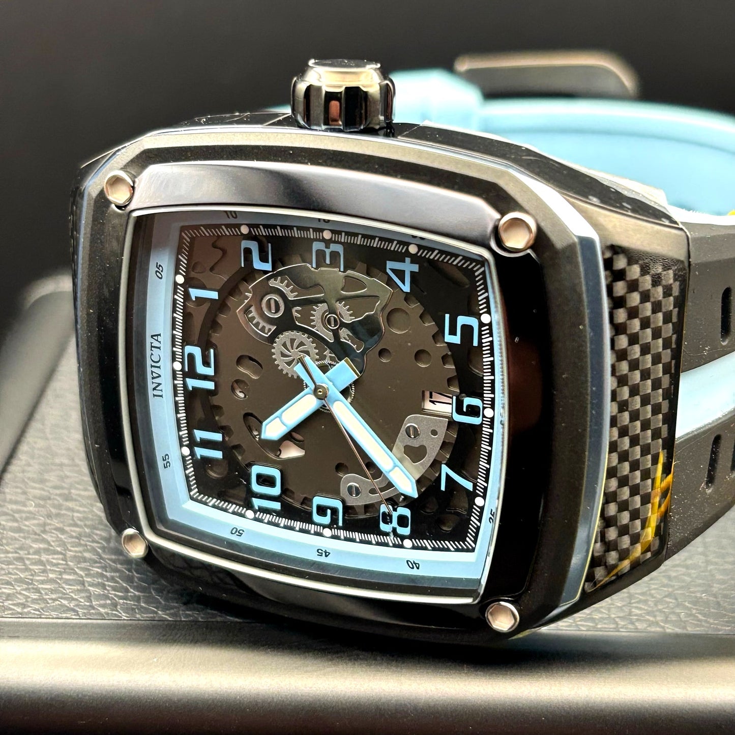 Invicta Racing JM Limited Edition 48066 Men’s Blue Black Silicone Watch NIBWT