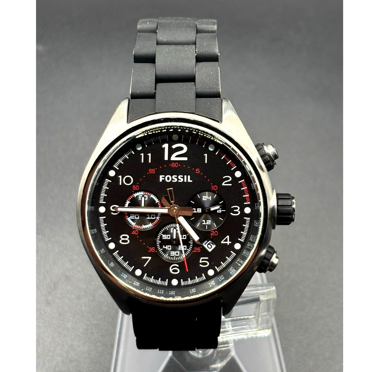 Fossil Flight CH2697 Chronograph Black Dial 46mm Men’s Watch