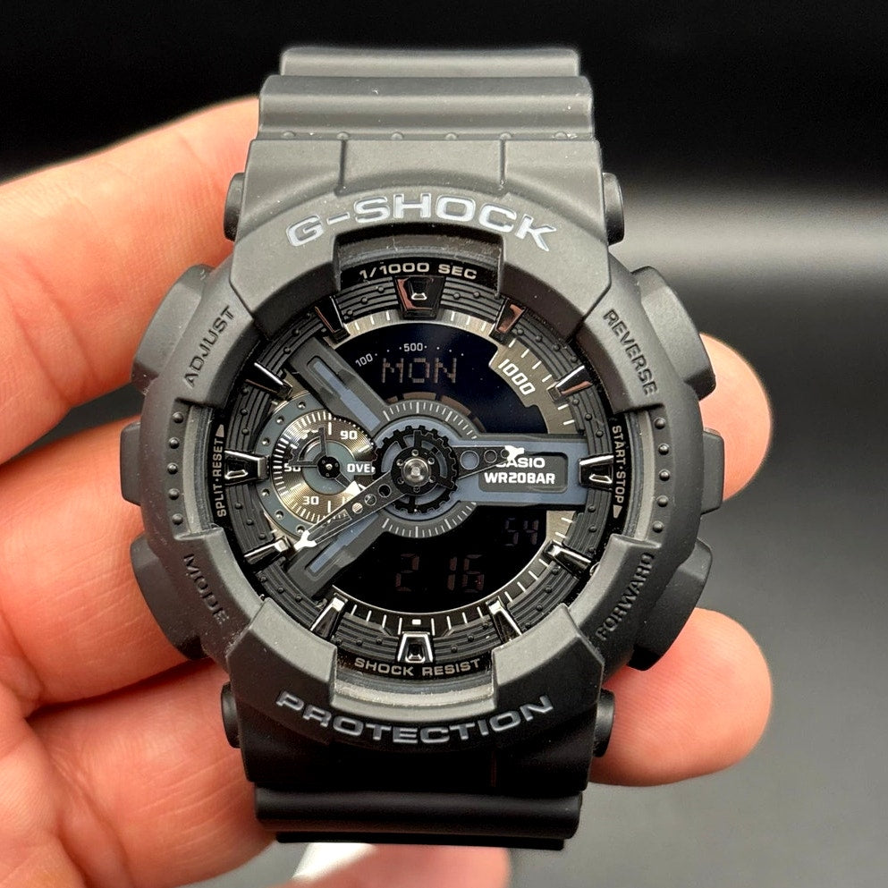 Casio G-Shock GA110-1B Men’s Black Analog-Digital 200M Watch NIBWT