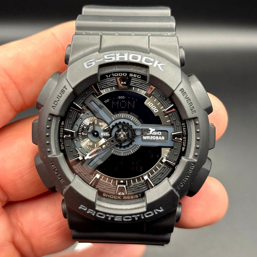 Casio G-Shock GA110-1B Men’s Black Analog-Digital 200M Watch NIBWT