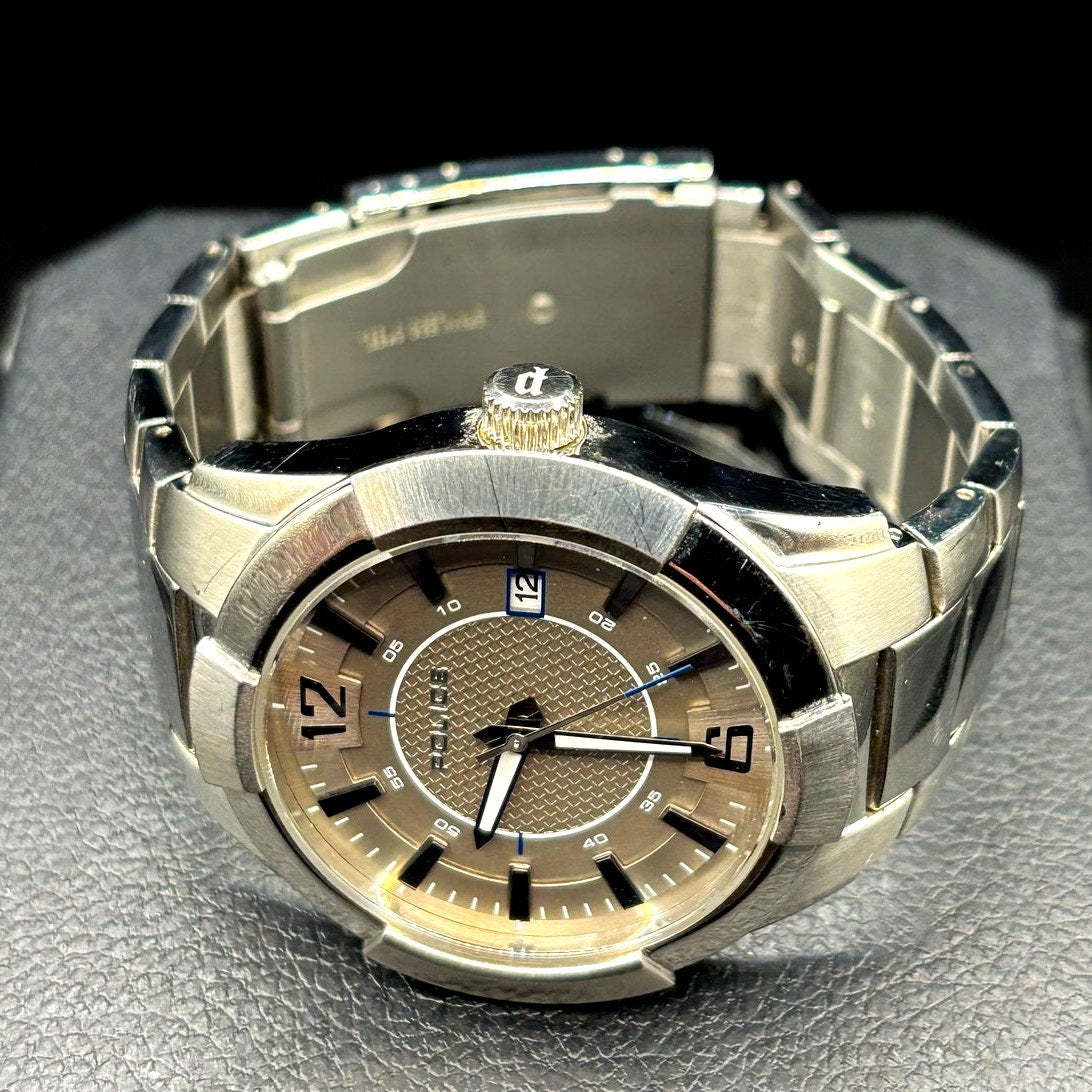 Police Sincere 12547J Silver Men's Watch 44mm
