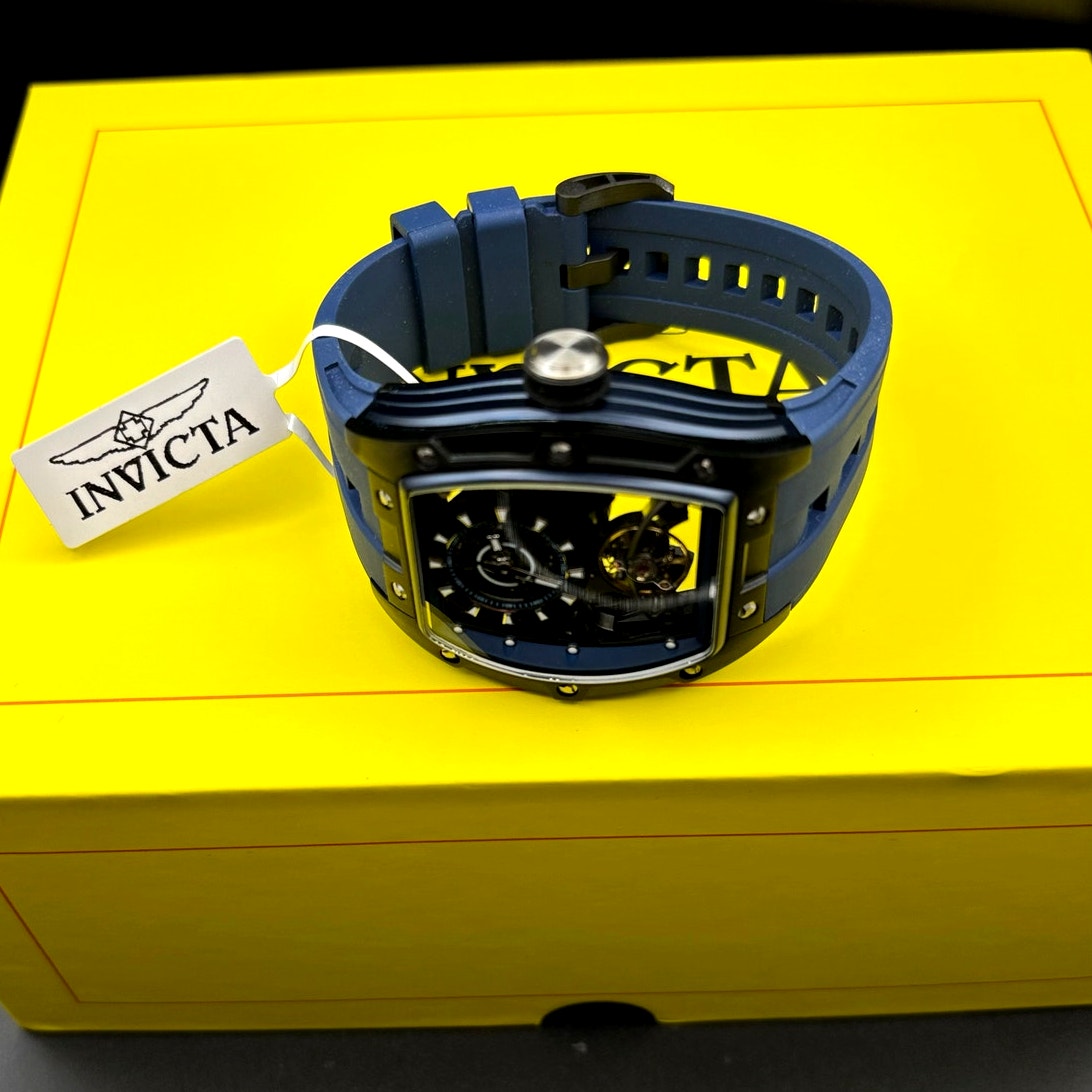 Invicta S1 Rally Torque 49036 Automatic Skeleton Dial Mens Watch 44mm Blue NIB