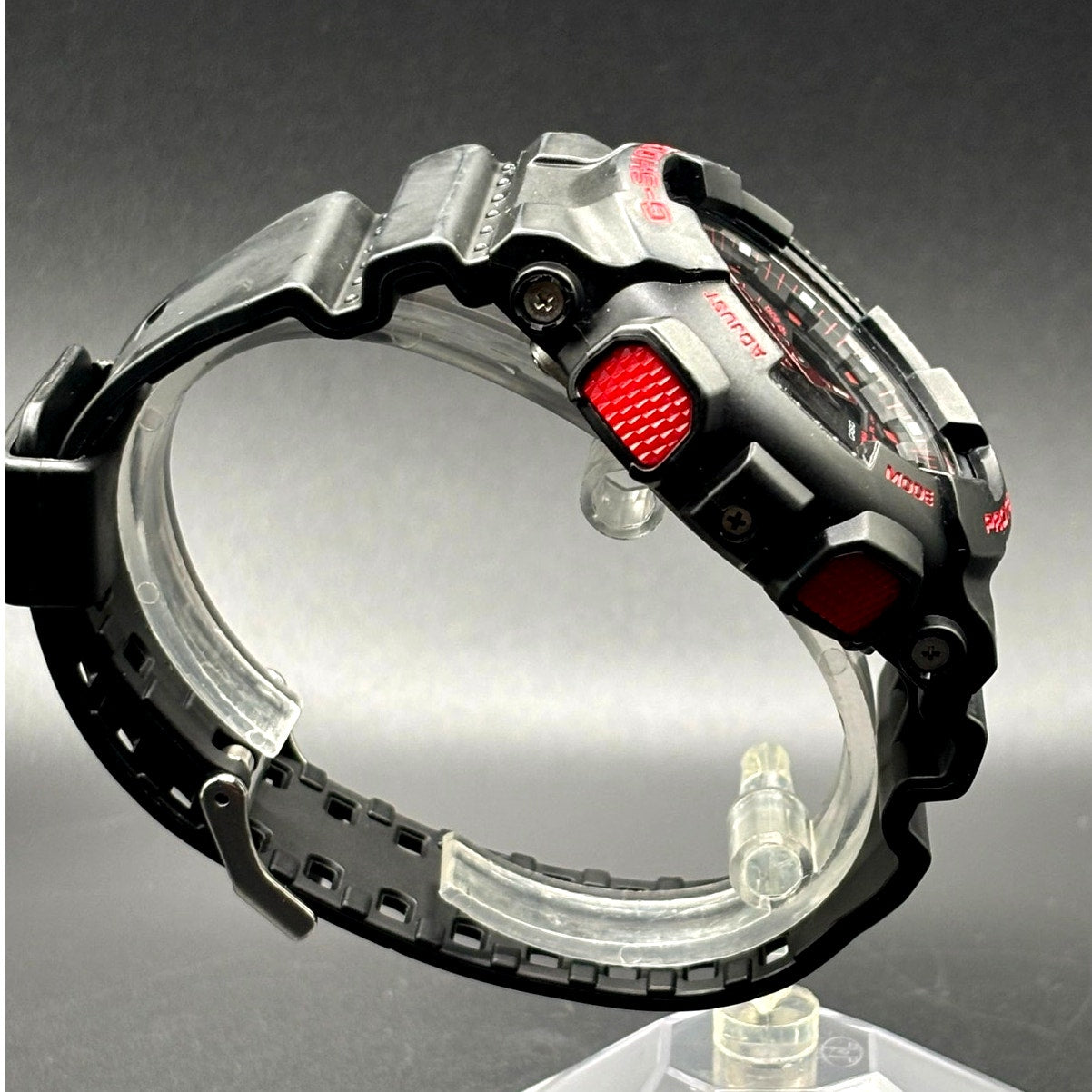 Casio G-Shock GA100BNR-1A Black Red Analog Digital Men's Watch