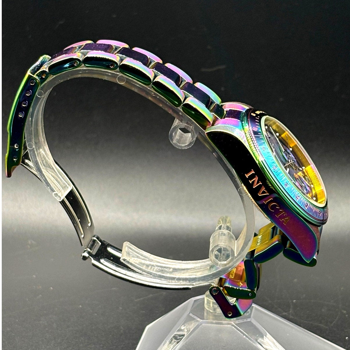 Invicta Speedway 23941 Rainbow MOP Chronograph 40mm Unisex Watch NIB