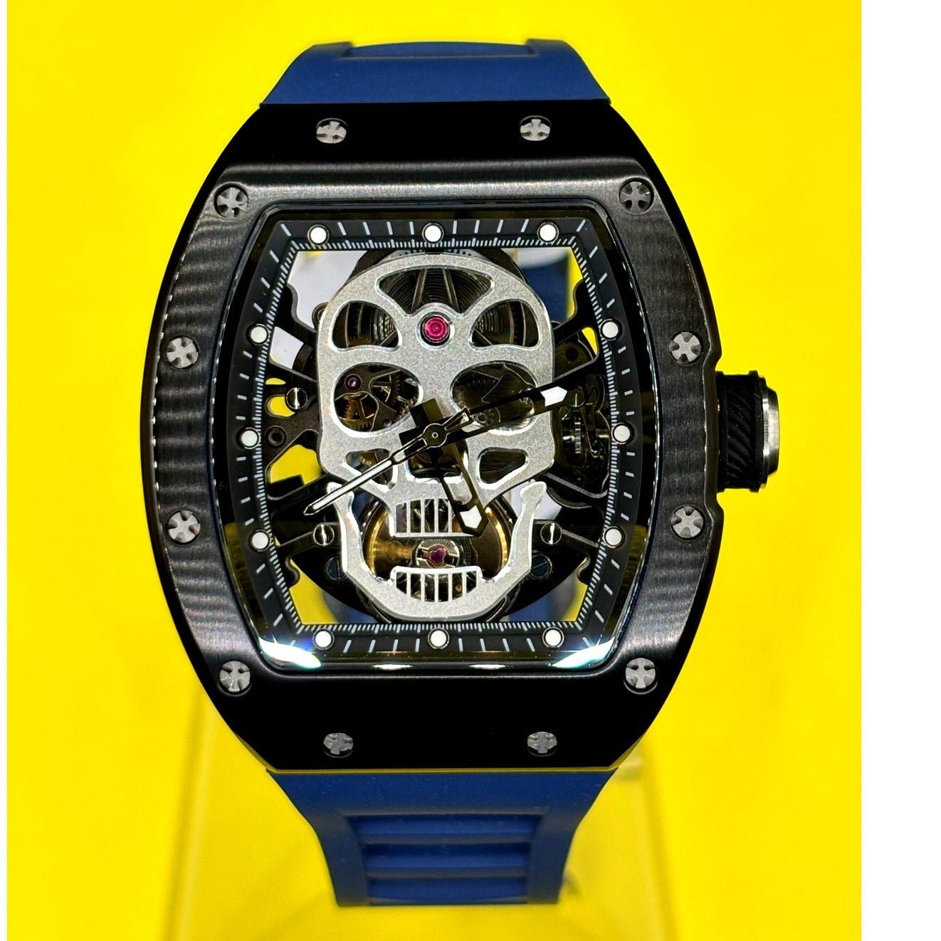 Invicta S1 Rally Crestpath 49023 Automatic Skeleton Dial Mens Watch 41mm Blue