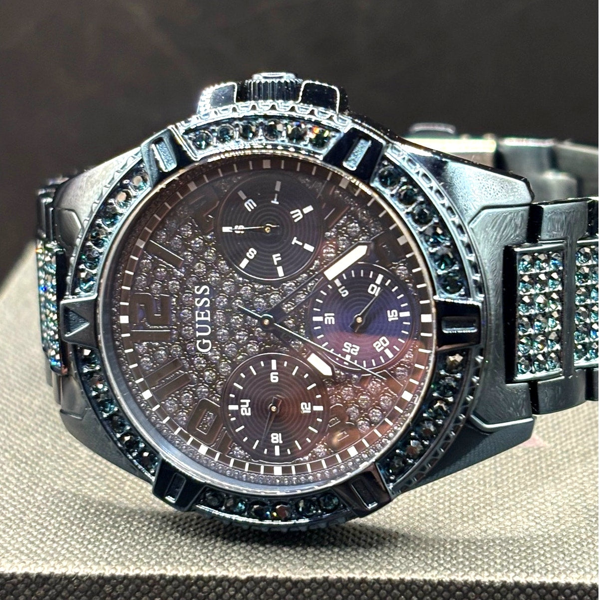GUESS Lady Frontier GW0044L2 Blue Crystal Multifunction Women's Watch