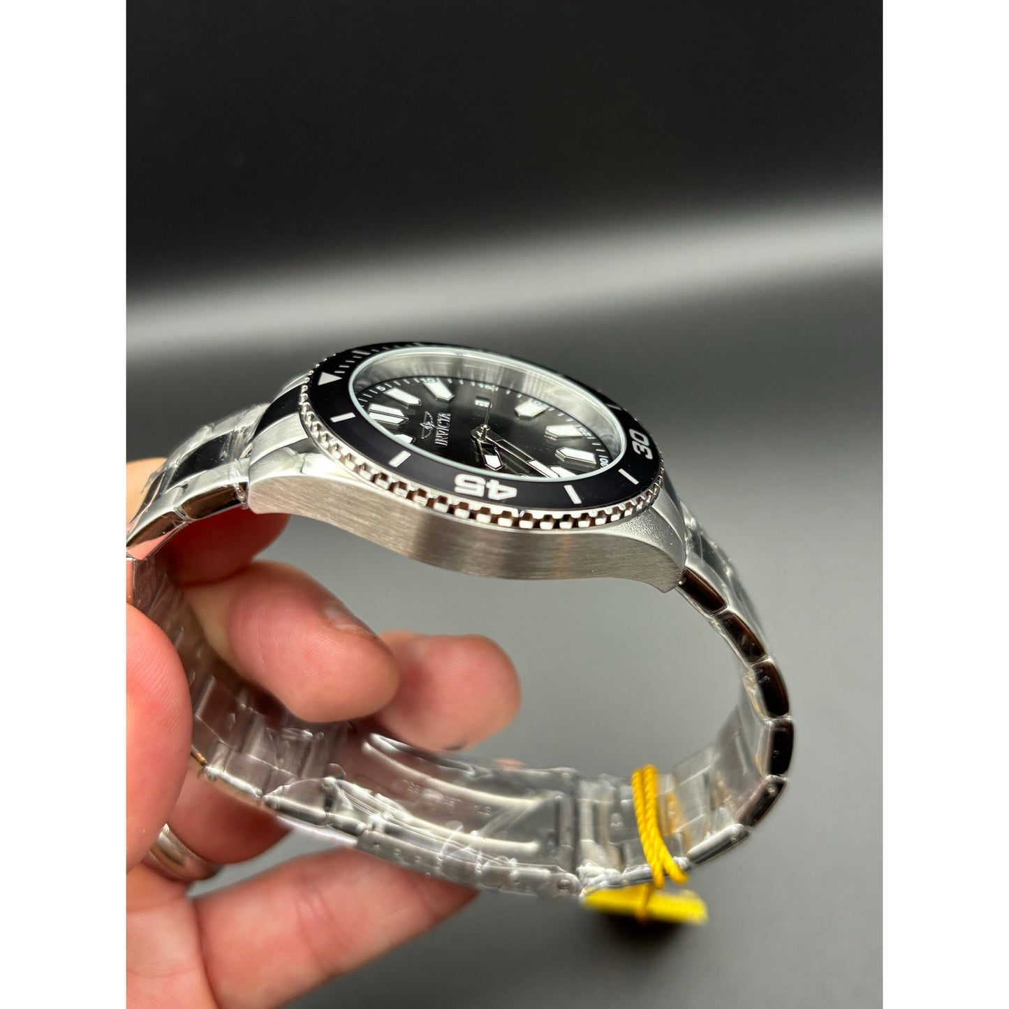 Invicta Pro Diver 46316 Mens 43mm Black Dial Stainless Steel Quartz 50m NIBWT